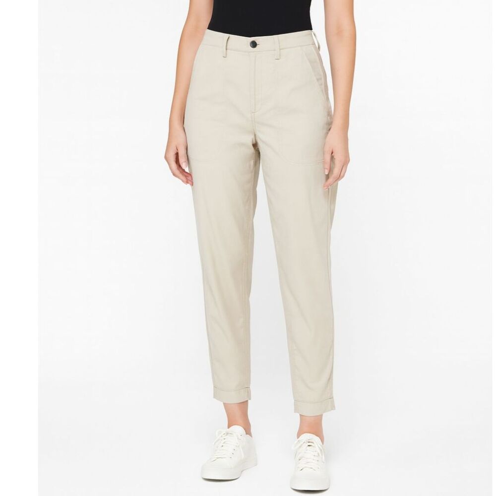 Express Women's Gray Columnist cropped pants size 2 office career business